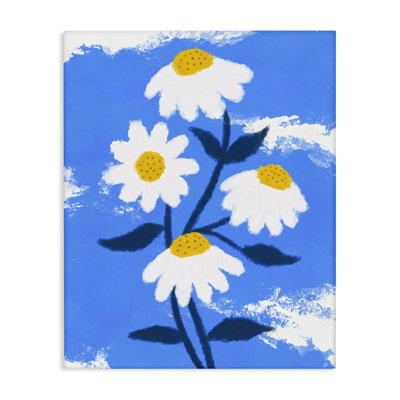 «Daisy Bloom with Clouds», art mural sur toile par Ahmad Mêmeh Hussein