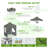 6.5x6.5ft Pop Up Canopy Tent, Heavy Duty Canopy Easy Set up All Weather Waterproof Outdoor Canopy Tent for Parties-111666066