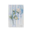 «Peony on Blue Stripe» par Carol Rowan, reproduction d'art sur toile-1873433087