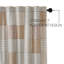 Rideau de douche simple 100% coton Liseron