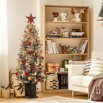 54' H Lighted Artificial Christmas Tree