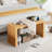 Seamas Bamboo Bench, Farmhouse Dining Bench Entryway Bench for Living Room, Hallway, Bedroom, Bathroom-599650700-558768653