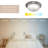 East Grove Home Builder Essential Collection LED 16W 11in Round Flush Mount Ceiling Light with White Marbled Glass and 5-CCT Selectability 2700-3000-3500-4000-5000K and in Brushed Nickel-127390991