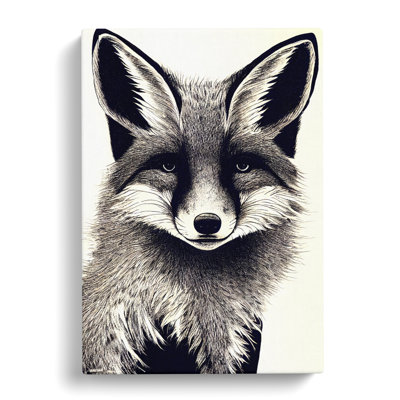 CAN-V0523-1022X Fox Expression - Wrapped Canvas Print
