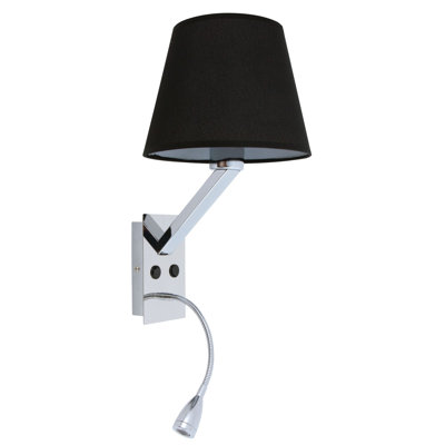 2-flammige LED-Wandleuchte mit Arm Dover