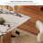Rectangular Modern Faux Marble Dining Table Set