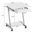 Z-shaped Computer Desk with 4 Wheels-1097419679