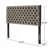 Tufted Upholstered Bed Headboard In Button Design, Adjustable Solid Wood Head Board, Solid Wood Head Board With Durable Metal Legs In Bedroom