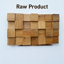 MB-009 – Panneau mural Tiny Block 3D en teck recyclé