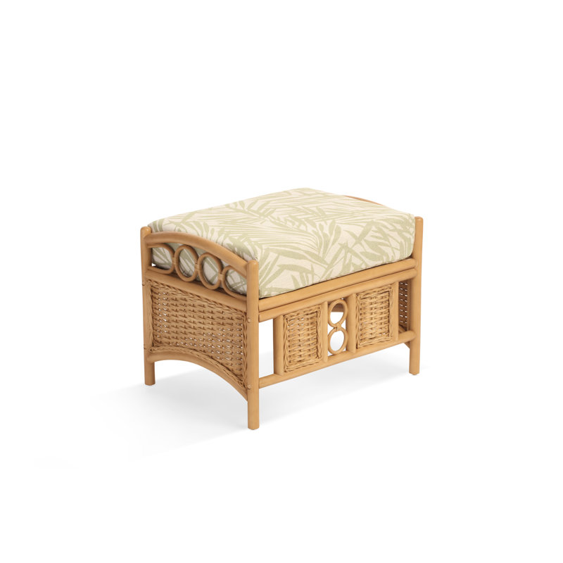 63cm Wide Floral Footstool Ottoman
