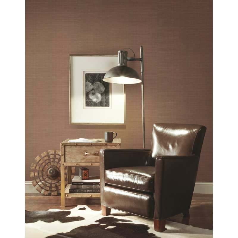 Grey & Black Grass Wallpaper, Brun