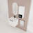 Wall-Mounted Bathroom Vanity With Ceramic Sink