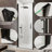 28"-30"W X 72"H Semi-Frameless 180° Rotatable Pivot Shower Door With 1/4 Inches Tempered Glass-120349516