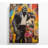 Gorilla In A Suit With Lady - Single Picture Frame Print on Canvas-96394278