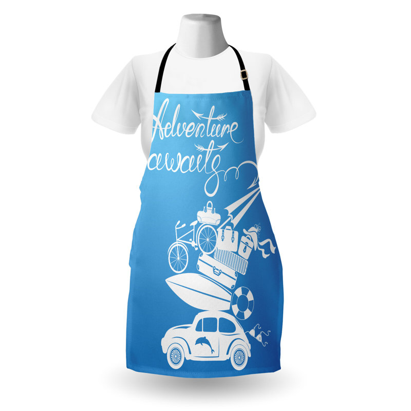 No Pattern Bib Apron