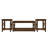 3-Piece Coffee and End Table Set with X-Style Accents in Black-1467905858