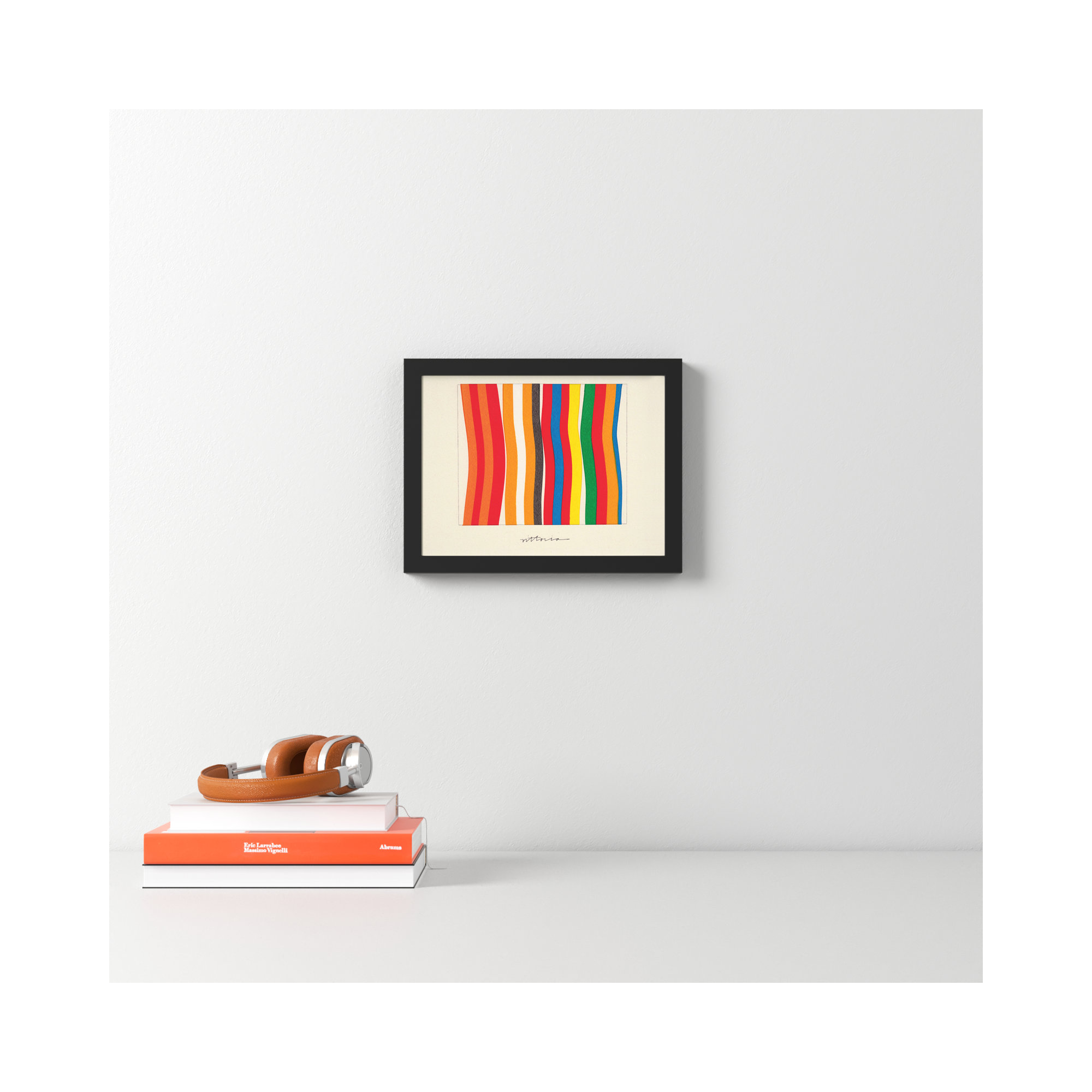 I'm Parallel To Myself by Amber Vittoria, 16" H x 21" W x 1" D, Black