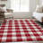 Premium Machine Washable Prisco Red Rug-1650578433