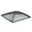 Square Steel Mesh Black Fire Pit Spark Screen Cover-39385664