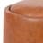 18 Inches  round ottoman with storage, Small foot rest for couch, Faux Leather Upholstered footstool-600169929