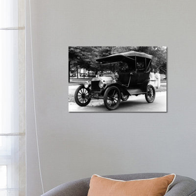 1920s Model T Ford Touring Car Automobile on Display During Parade 1 Piece Wrapped Canvas Wall Art