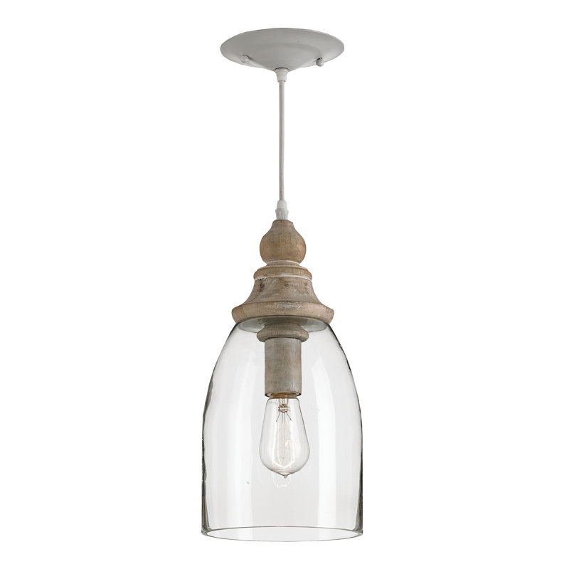 Luminaire suspendu naturel à 1 lumière DEL