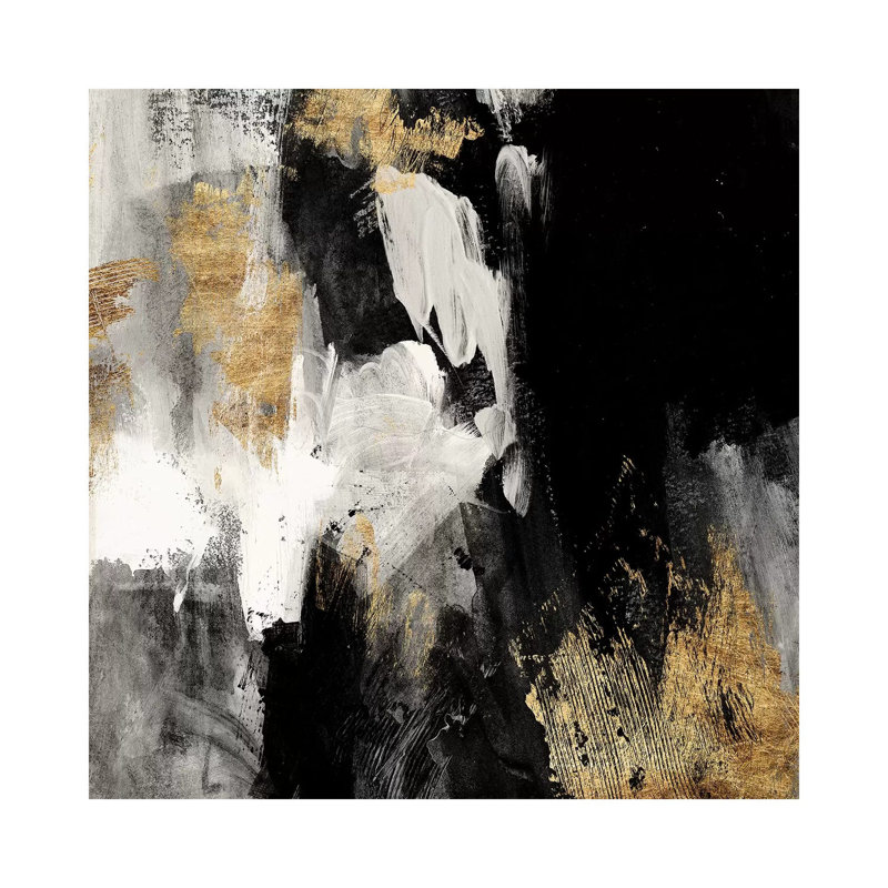 Neutral Gold Collage III by Victoria Borges - Wrapped Canvas Painting, 45.72 cm H x 45.72 cm W x 1.91 cm D
