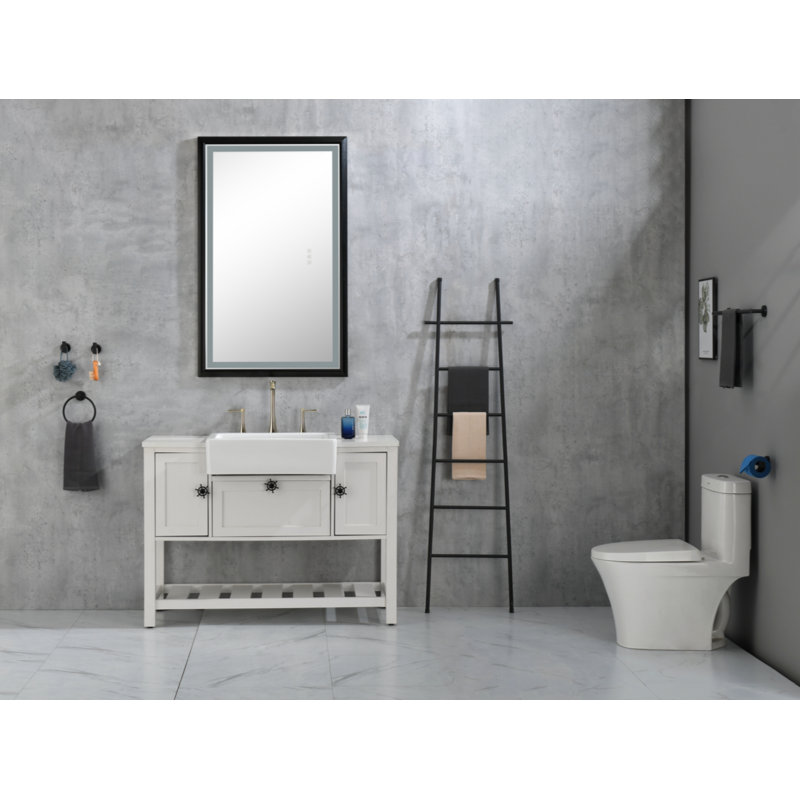 Wenty 19'' White Ceramic Rectangular Bathroom Sink