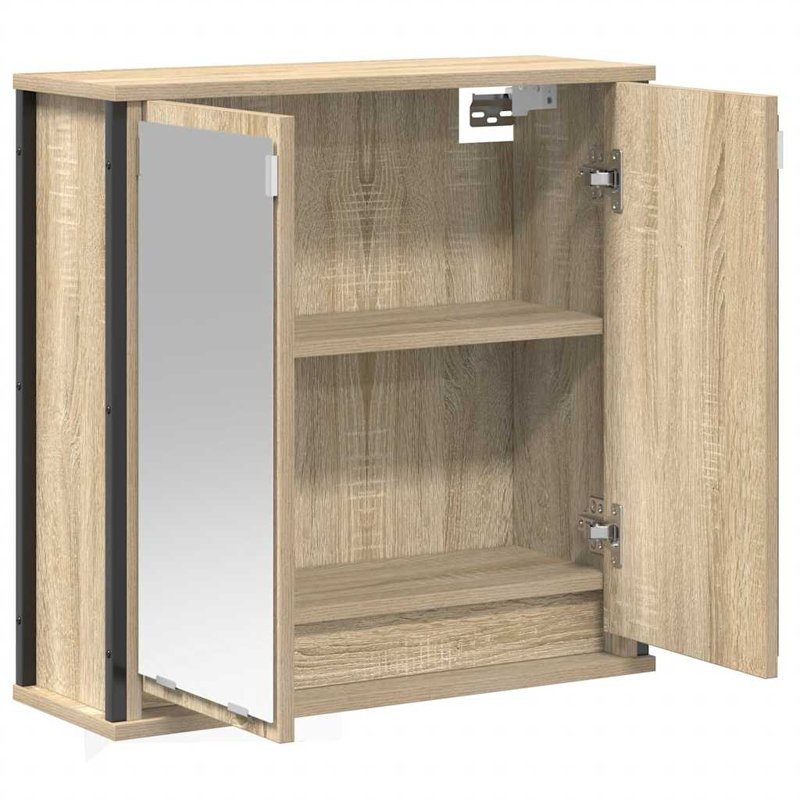 No Mounting / Installation Required Bathroom Cabinet, Sonoma Oak