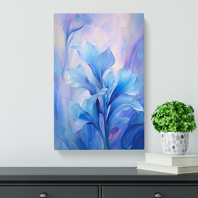 Bluebell Flower Abstract - Print, 50cm H x 35cm W x 3cm D