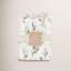 Leafy Floral 100% Cotton Crib Sheet, Soft and Durable, Crane Baby