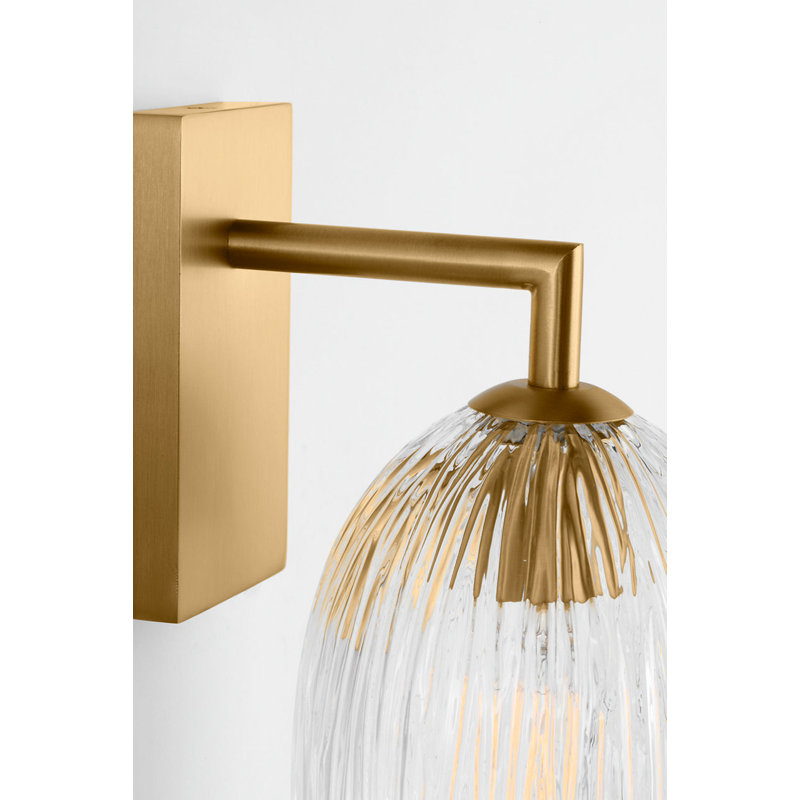 Wilmont Wall Sconce, Burnished Brass