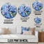 Horloge murale à hortensias bleus-1714875988