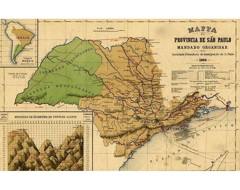 "Williston Forge", reproduction d'art sur toile tendue avec châssis, "Sao Paolo", Brésil, 1886, H 17 po x l 24 po