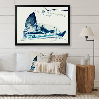 Paysage dans les tons de vert foncé - peinture sur toile