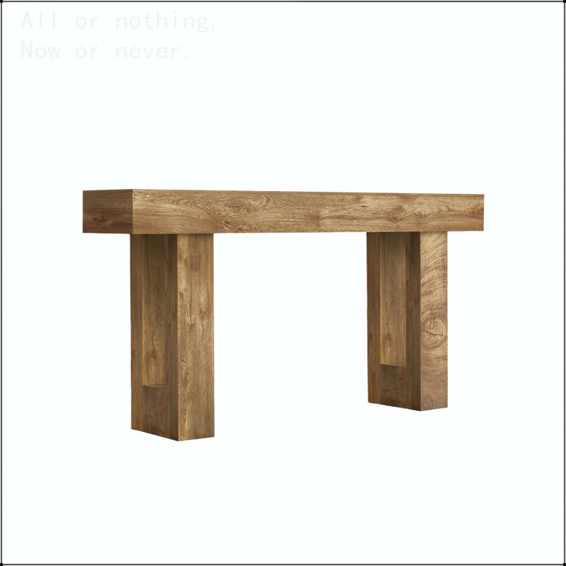 Console Long Farmhouse avec grain de bois naturel