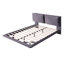 Lit plateforme tapissier gris avec capteur et 2 dossiers-259419133-259419131