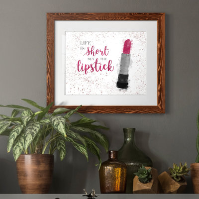 Buy The Lipstick - Single Picture Frame Print