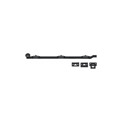 Deltana FPG1819 18" Surface Bolt with Offset; Heavy Duty; Black Finish