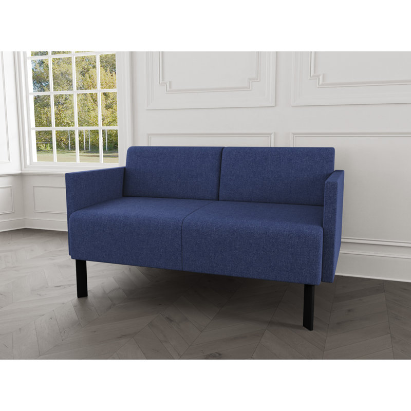 Causeuse de réception Luxe Lounge, Acier noir, Amiral Archetype