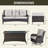 5 - Person Patio Conversation Set with Cushions-1184663759-1184663756