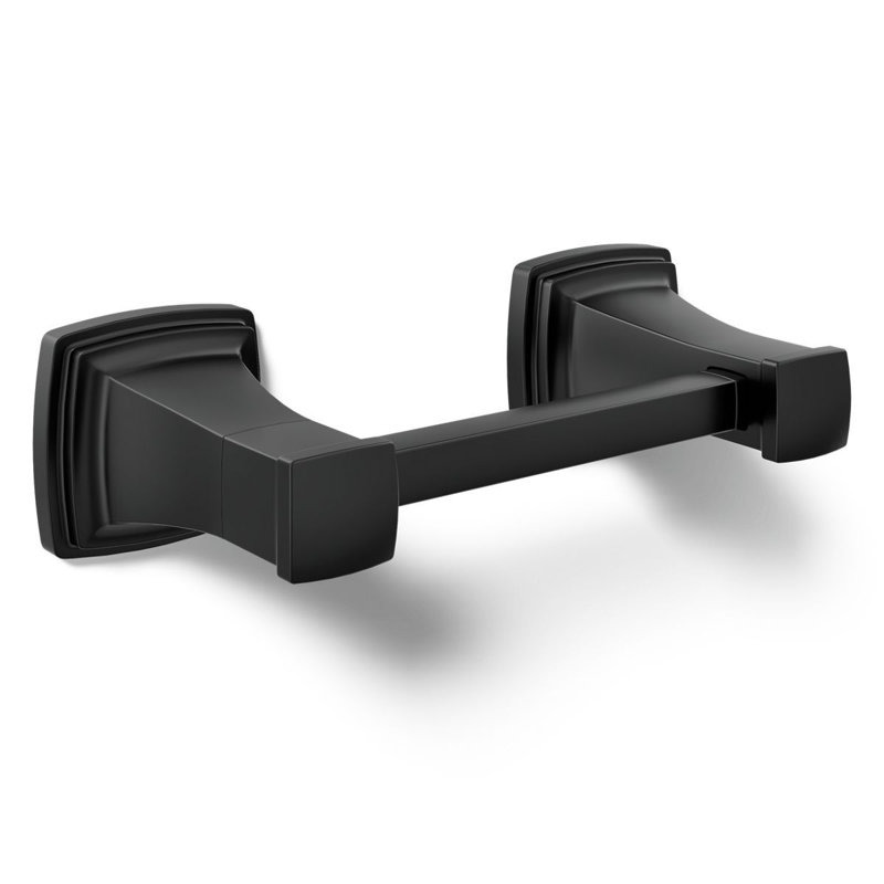 Riff Pivoting Toilet Paper Holder, Black