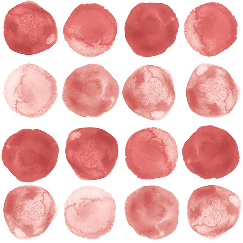 Duffy Peel & Stick Polka Dots Roll, Red