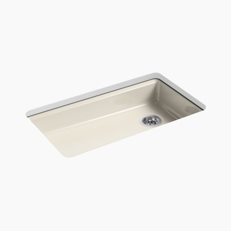 Riverby 33" L x 22" W Undermount Single Bowl Kitchen Sink, Cane Sugar