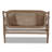 Canley French Provincial Upholstered Whitewashed Wood Armchair