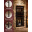 Support à vin autoportant à 3 niveaux avec plateau en bois, support de rangement en métal pour la cuisine, le salon, la cave, table de bar d'angle pour les petits espaces