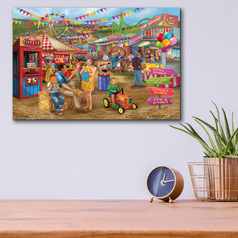 " Fairground Games " by Bigelow Illustrations, 12" H x 16" W x 0.13" D