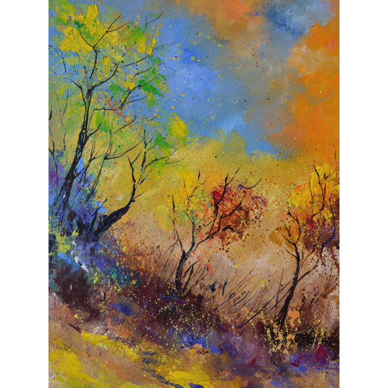 Magic Autumn Print by Pol Ledent, Black Framed Paper, 20" H x 16" W