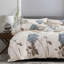 Ensemble de housse de couette Big Blue Flower (taille simple) - Literie florale élégante avec taie décorative