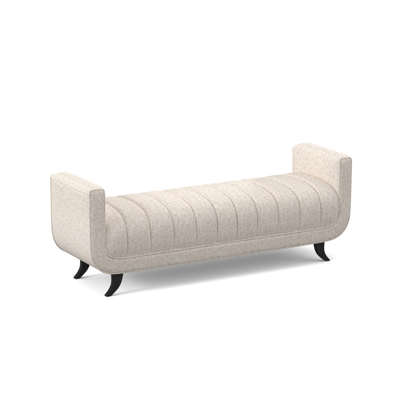 Banc avec revêtement, Espresso, Filigrane ivoire